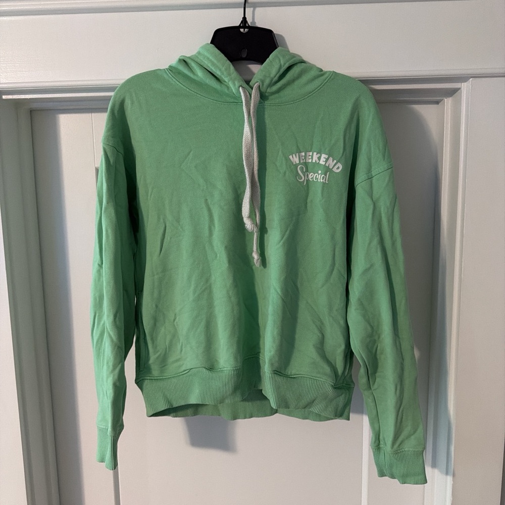 Edie Parker Mint Green Hoodie
